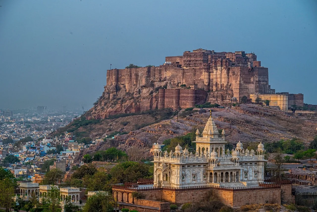 Mehrangarh Fort, Jodhpur — view from below